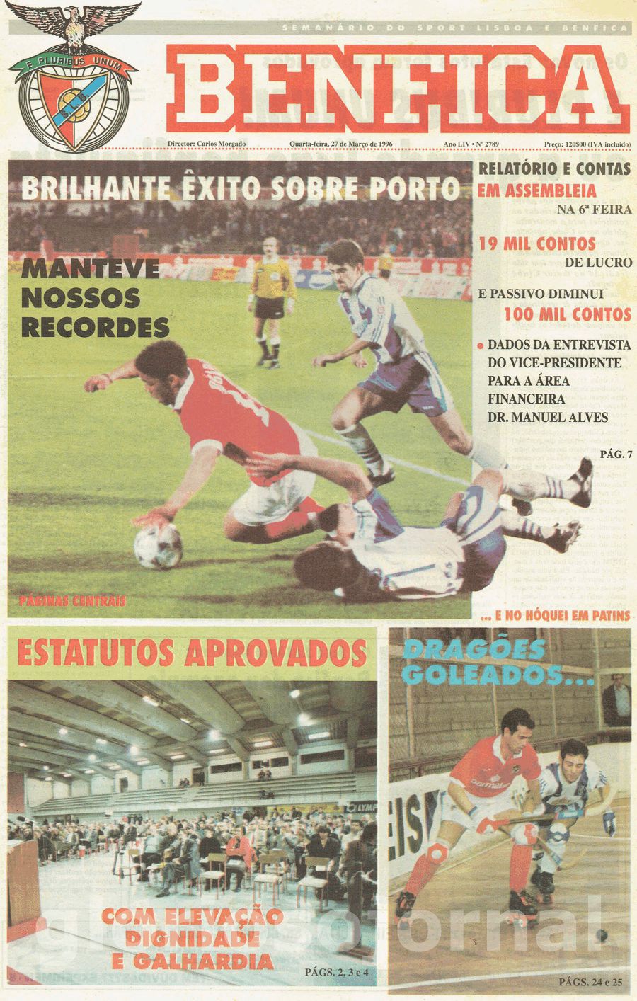 jornal o benfica 2789 1996-03-27